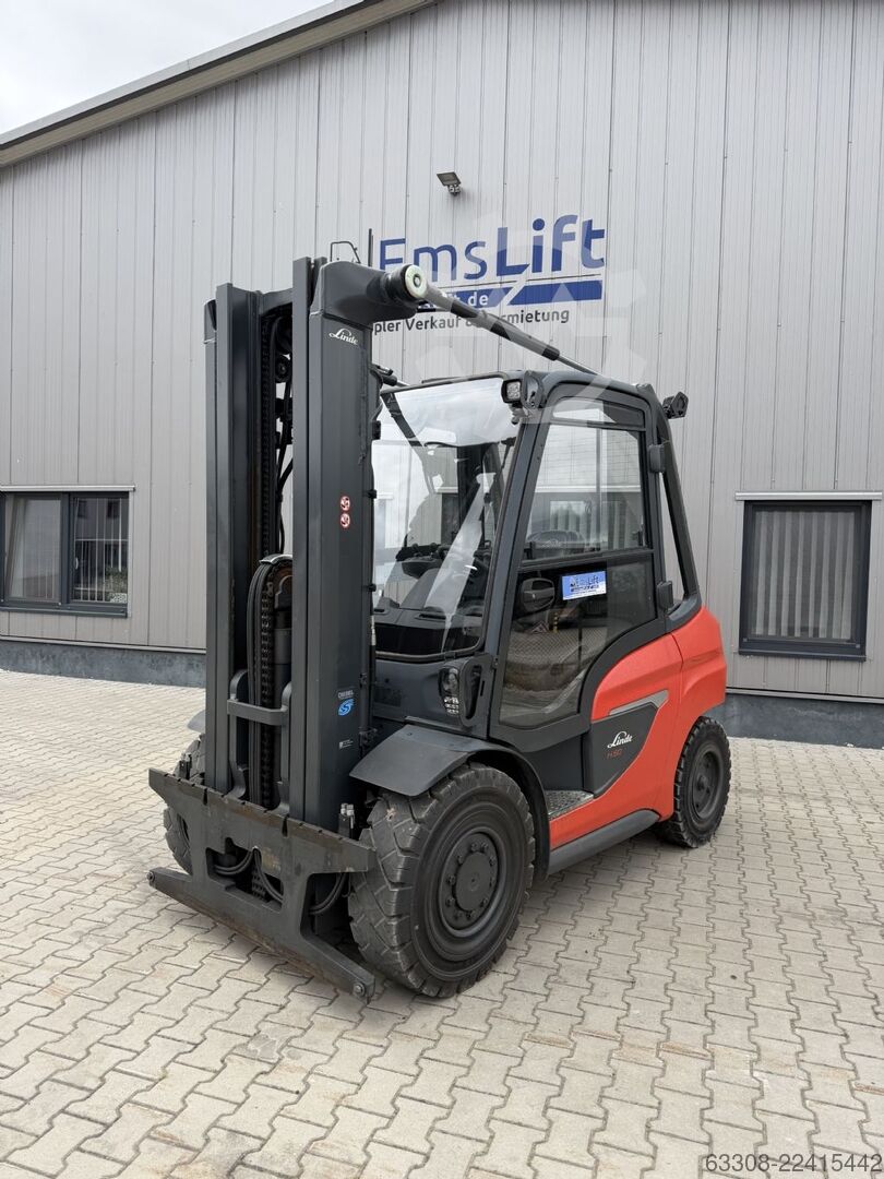 Motostivuitor diesel Linde H50D-01/1204 - 5t, Catarg Triplex